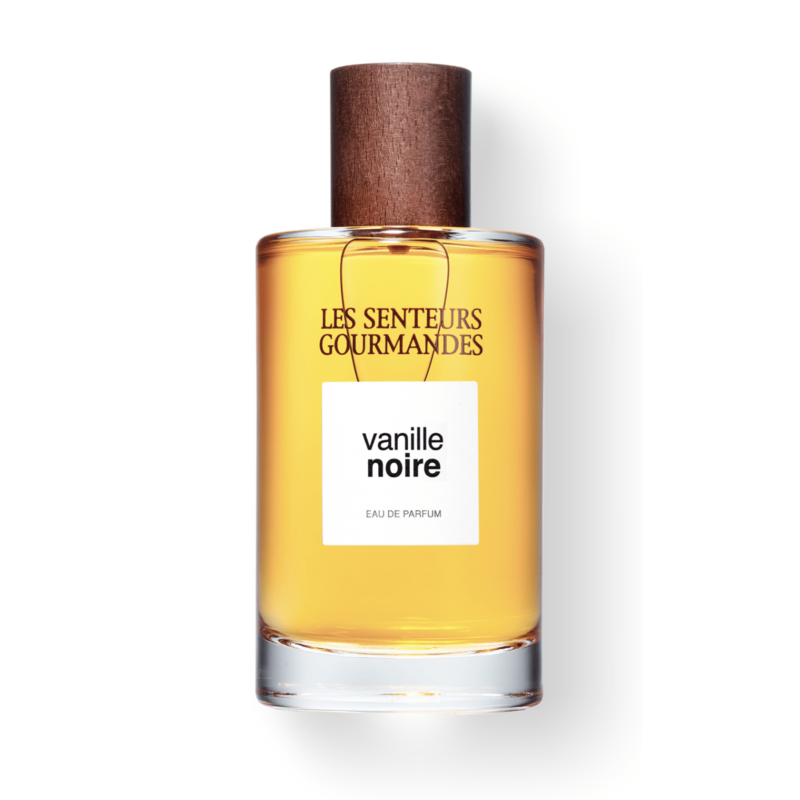 Découvrez Vanille Noire : mandarine, poivre rose pour une fraîcheur épicée. Symphonie florale et épicée, avec une base de bois de cèdre, vanille et musc.