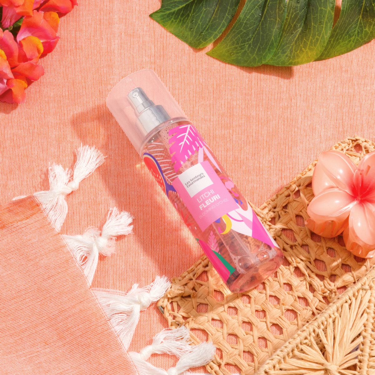 Lychee perfume alcohol-free mist — raspberry, coconut milk, and vanilla Les Senteurs Gourmandes