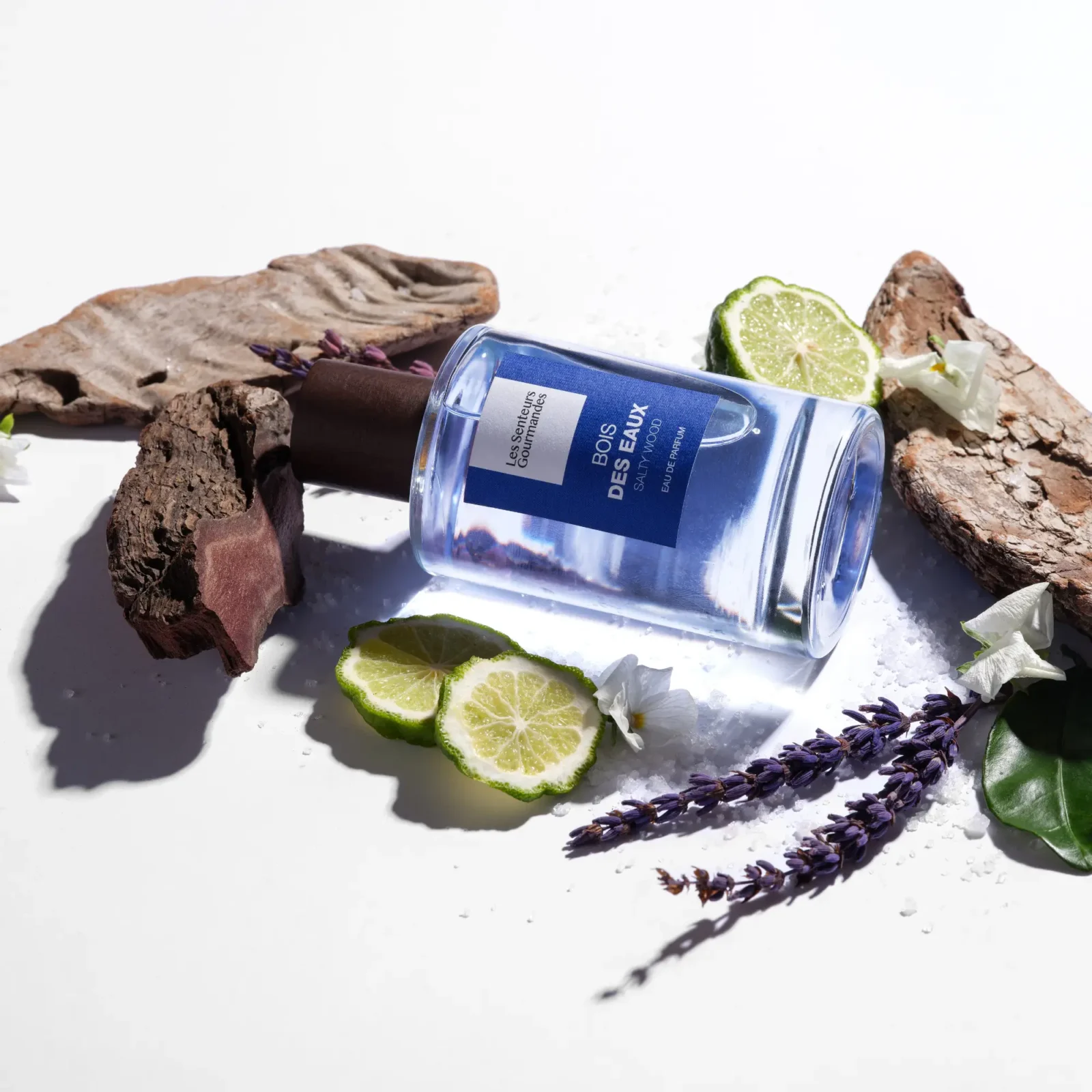 BOIS DES EAUX associe la fraîcheur vibrante de la bergamote et du thé à la douceur floral de la lavande et de la fleur de sel. En fond, le cèdre vient apporter une touche sèche et élégante, révélant une fragrance à la fois captivante, audacieuse et pleine de caractère. Une composition lumineuse et équilibrée, qui laisse sur la peau une empreinte élégante et moderne.