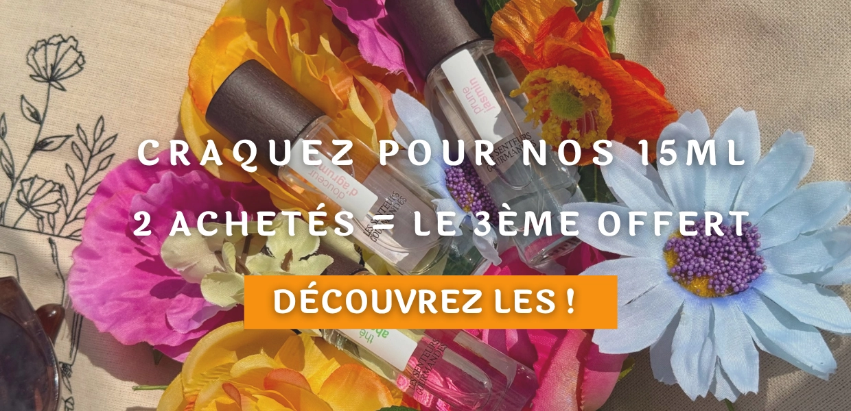 Les Senteurs Gourmandes nos parfums en 15ml