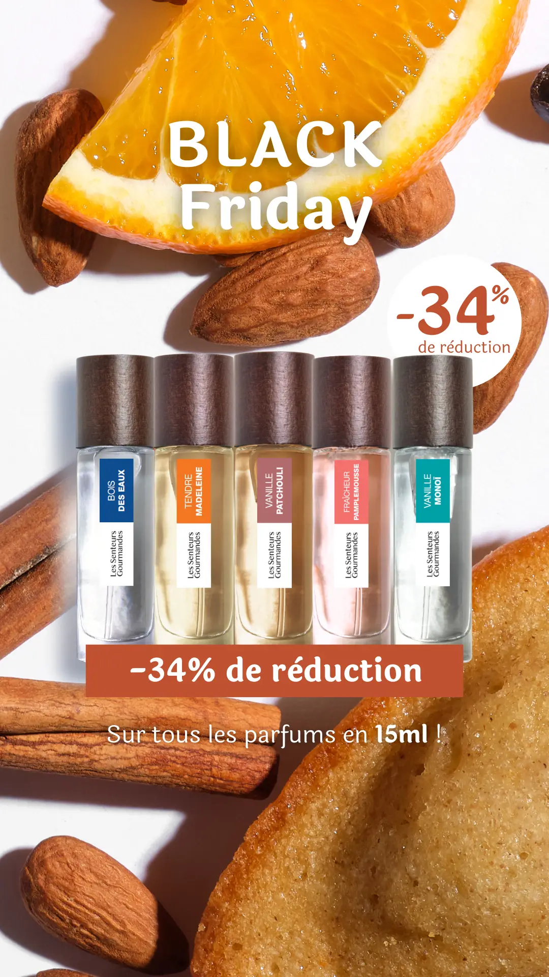 Black Friday 34% sur nos 15ml