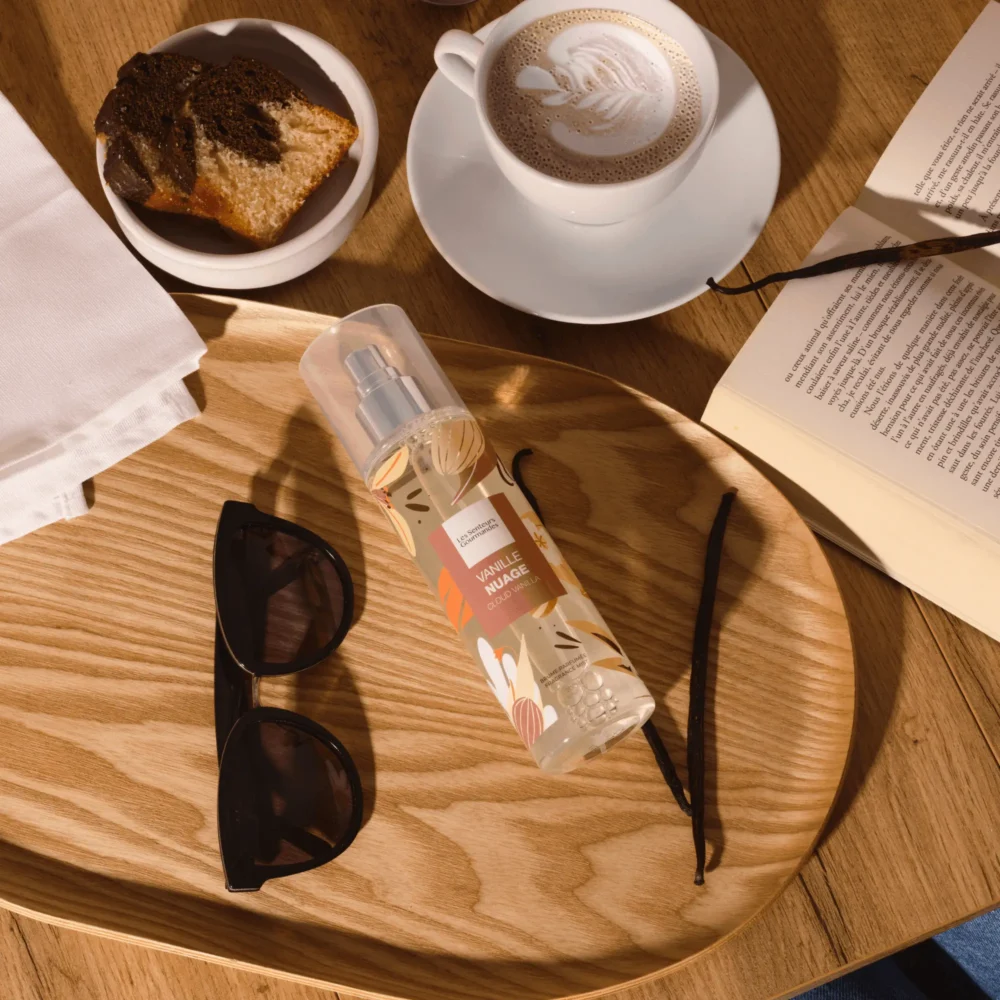 Brume parfumée Vanille Nuage aux notes gourmandes de vanille, pistache et jasmin