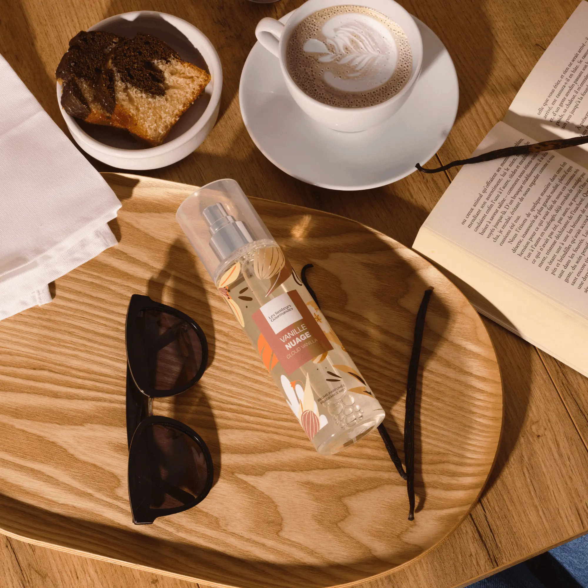 Brume parfumée Vanille Nuage aux notes gourmandes de vanille, pistache et jasmin